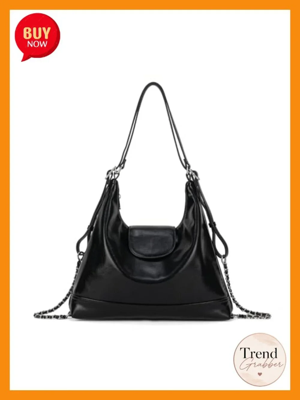 Women's Convertible Hobo Backpack Purse Faux Leather Shoulder Handbag 3-in-1